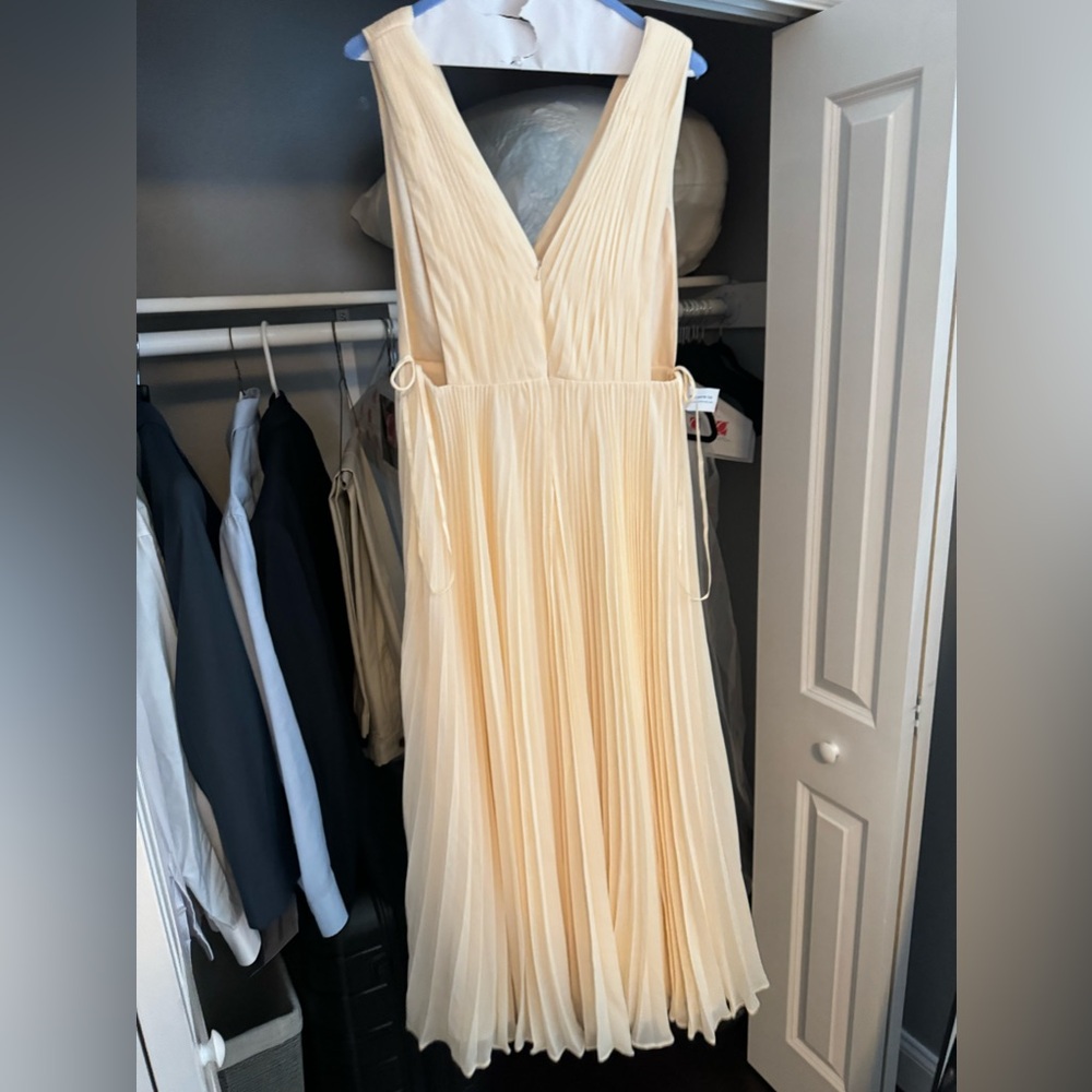 Fame and Partners Pleated V Neck dress - Picture 3 of 7